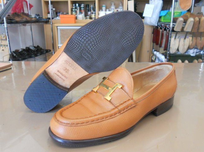 靴修理工房REPAIRISTのHERMES（エルメス）に関する靴修理ビフォー