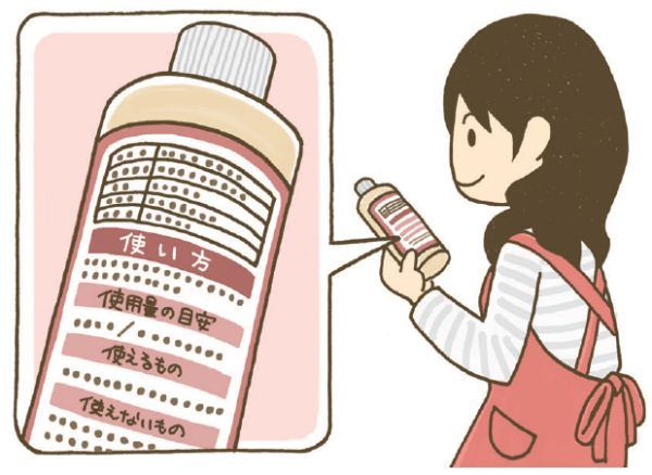 洗剤の種類を確認