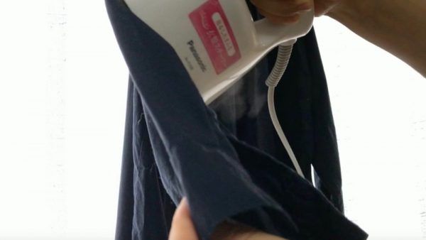 衣類スチームアイロンシワ取り