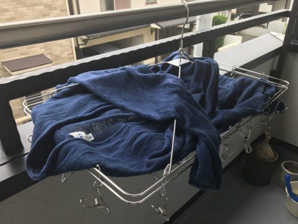 ウール製品の干し方