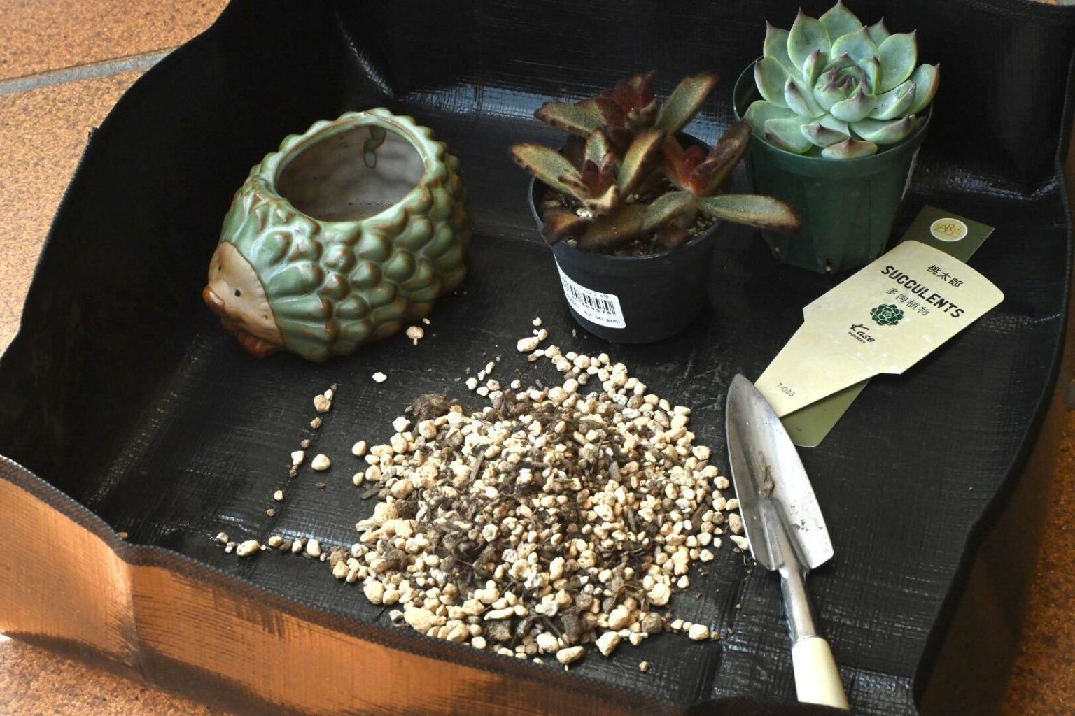 ブラックガーデニングプラントリポッティングマット