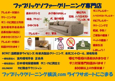 ライフサポートにこまるの椅子・ソファークリーニング(ソファー 