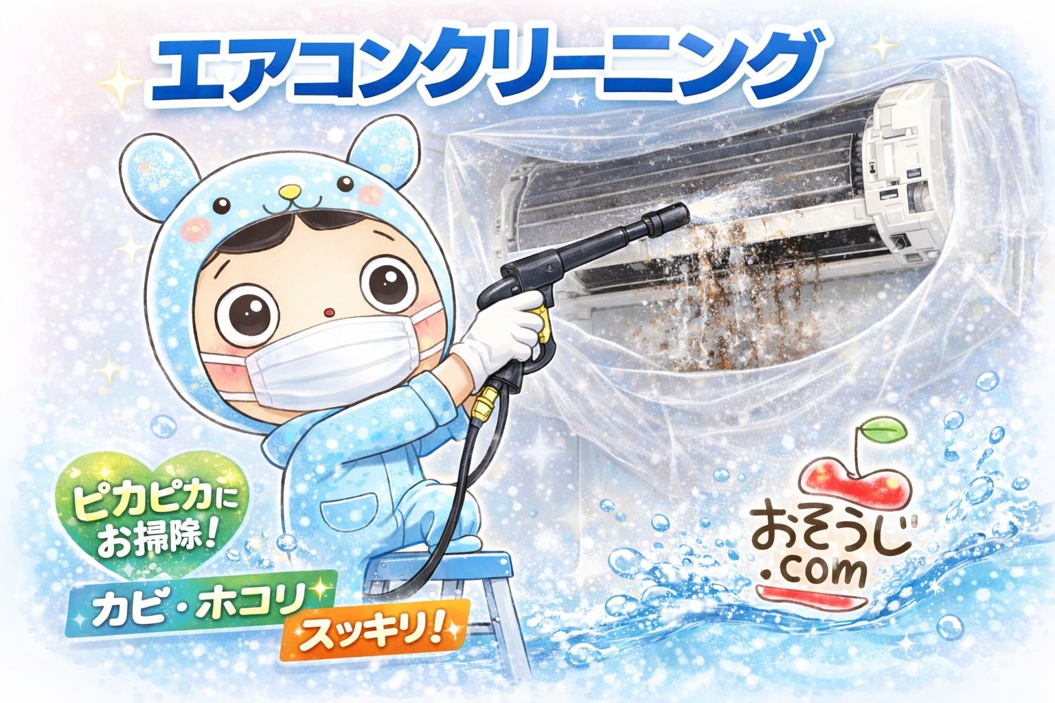 お掃除.comのエアコンクリーニング(壁掛型)[61440]｜ユアマイスター