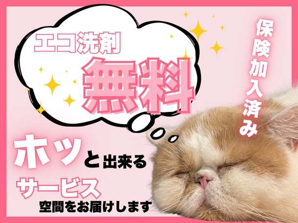 ⭐優良店舗⭐️で安心安全⭕️清潔丁寧⭕️満足度◎サービス✨お子様ペットにも優しいエコ洗剤🌱